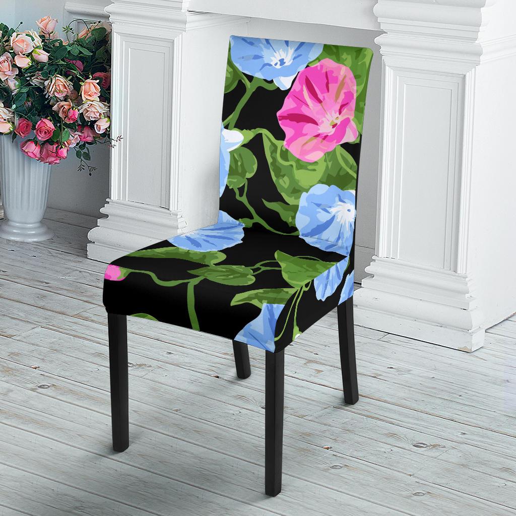Morning Glory Pattern Print Design MG04 Dining Chair Slipcover-JORJUNE.COM