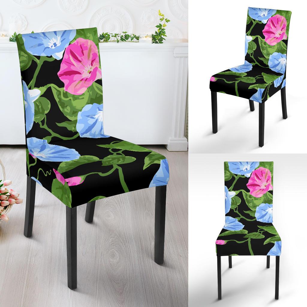 Morning Glory Pattern Print Design MG04 Dining Chair Slipcover-JORJUNE.COM