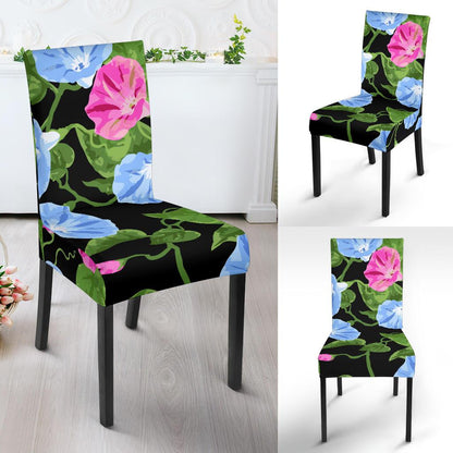 Morning Glory Pattern Print Design MG04 Dining Chair Slipcover-JORJUNE.COM