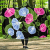 Morning Glory Pattern Print Design MG04 Hooded Blanket-JORJUNE.COM