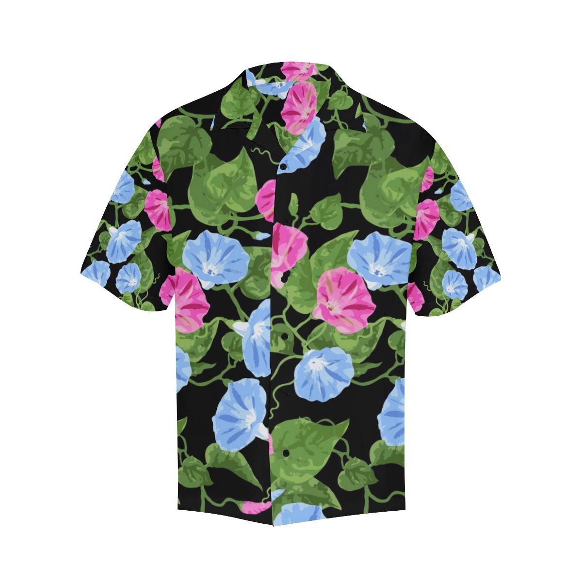 Morning Glory Pattern Print Design MG04 Men Hawaiian Shirt-JorJune