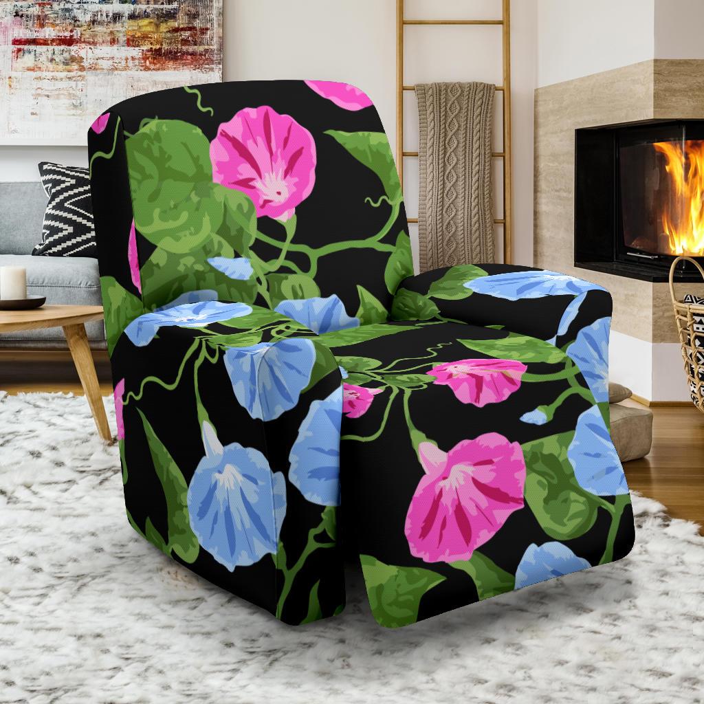 Morning Glory Pattern Print Design MG04 Recliner Slipcover-JORJUNE.COM