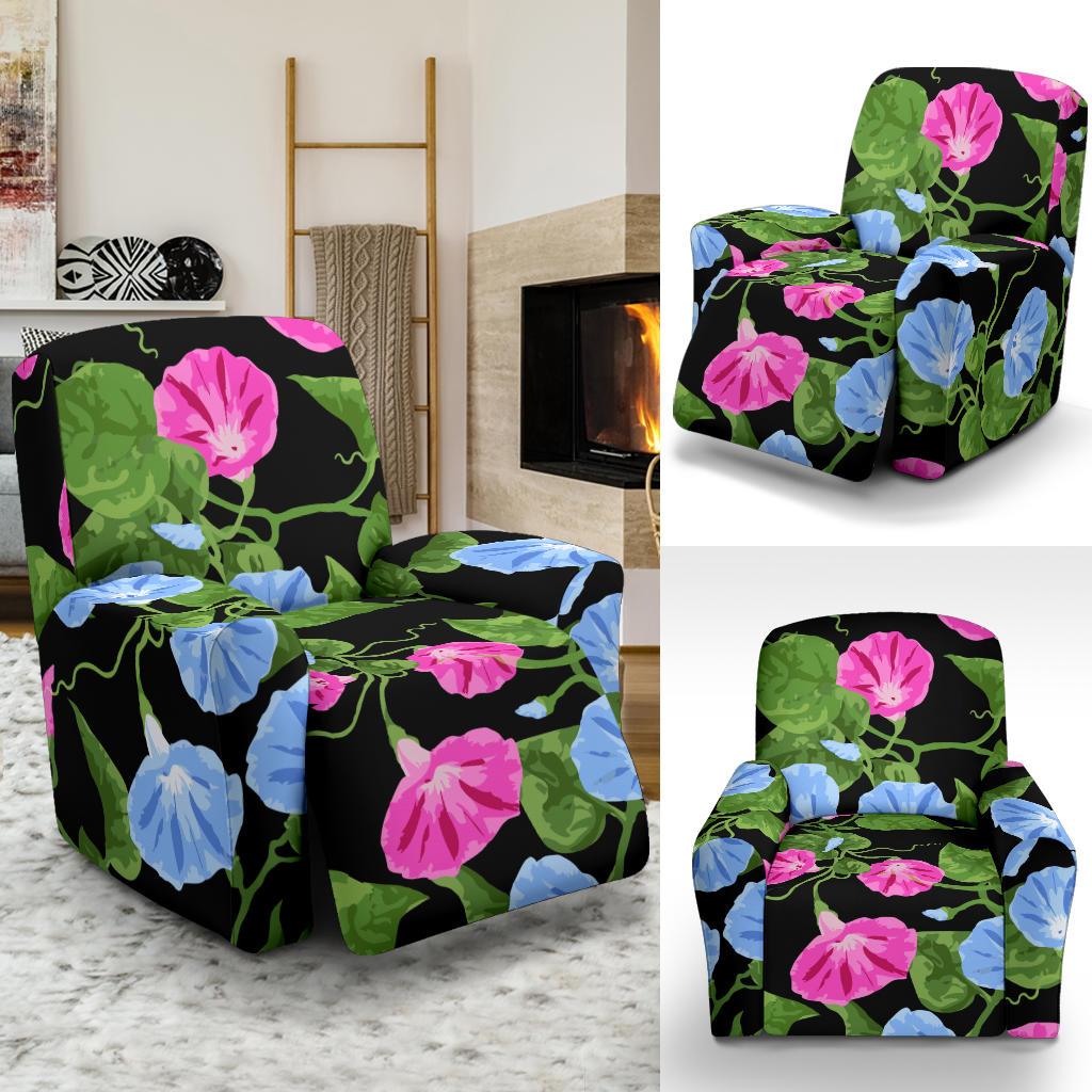Morning Glory Pattern Print Design MG04 Recliner Slipcover-JORJUNE.COM