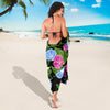 Morning Glory Pattern Print Design MG04 Sarong Pareo Wrap-JORJUNE.COM