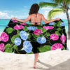 Morning Glory Pattern Print Design MG04 Sarong Pareo Wrap-JORJUNE.COM