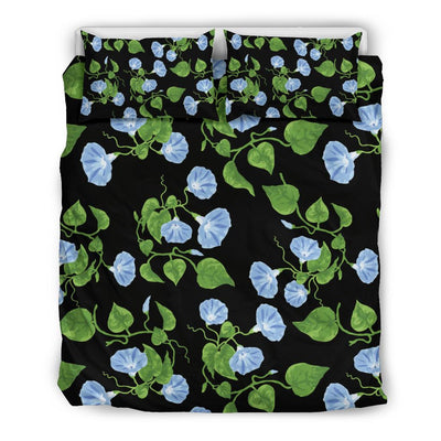 Morning Glory Pattern Print Design MG05 Duvet Cover Bedding Set-JORJUNE.COM