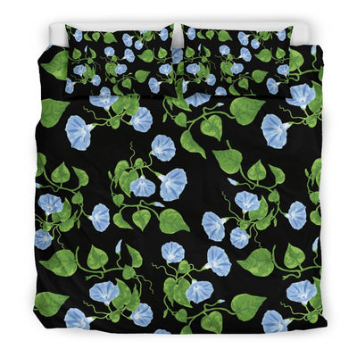 Morning Glory Pattern Print Design MG05 Duvet Cover Bedding Set-JORJUNE.COM