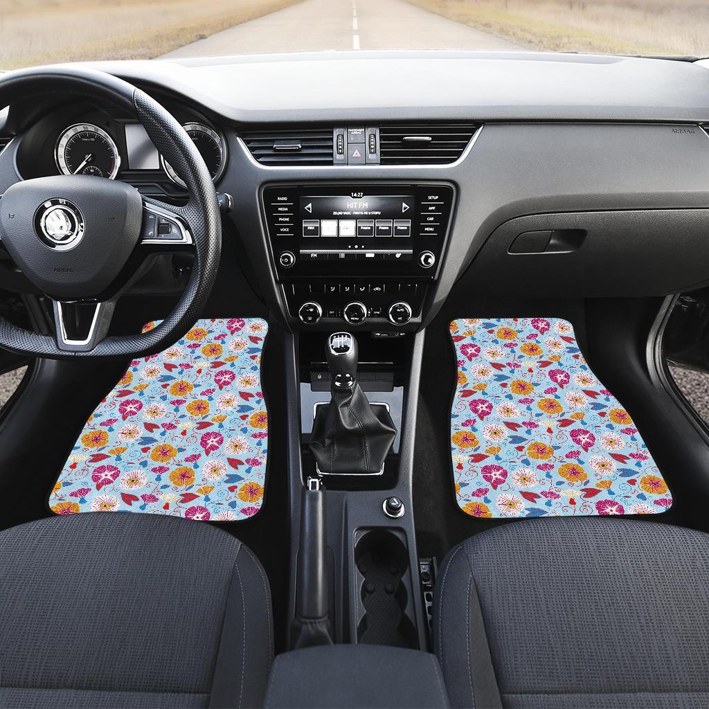 Morning Glory Pattern Print Design MG06 Car Floor Mats-JORJUNE.COM