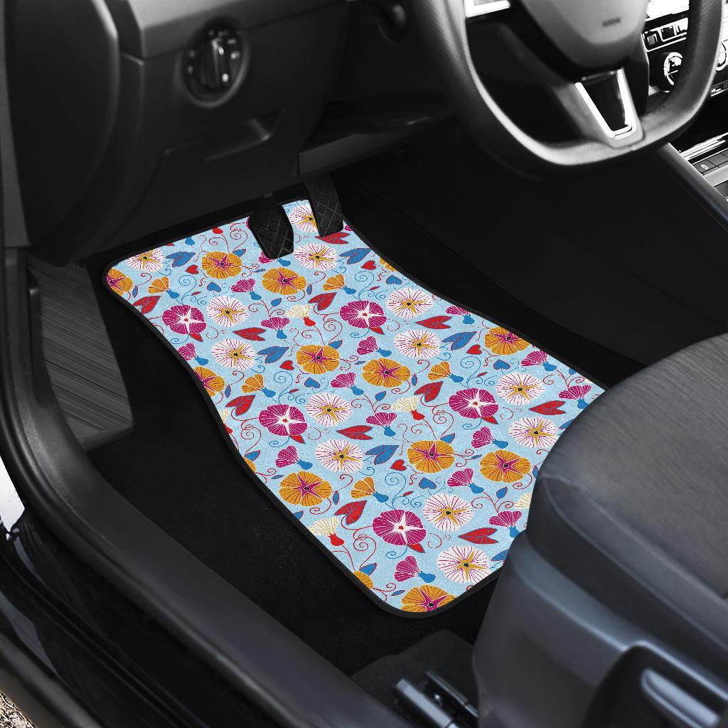 Morning Glory Pattern Print Design MG06 Car Floor Mats-JORJUNE.COM