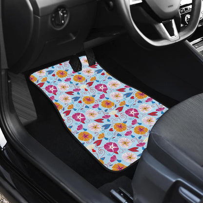 Morning Glory Pattern Print Design MG06 Car Floor Mats-JORJUNE.COM