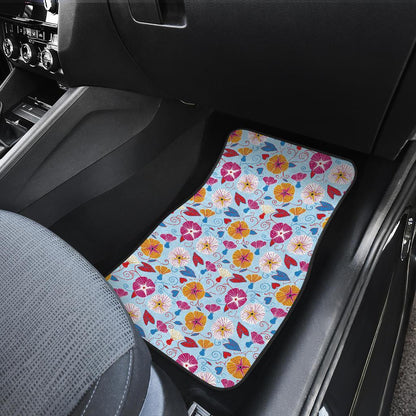 Morning Glory Pattern Print Design MG06 Car Floor Mats-JORJUNE.COM