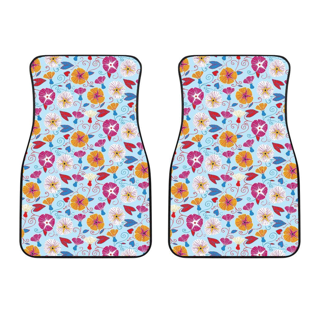 Morning Glory Pattern Print Design MG06 Car Floor Mats-JORJUNE.COM