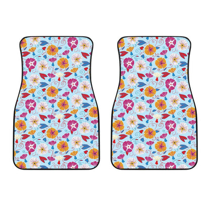 Morning Glory Pattern Print Design MG06 Car Floor Mats-JORJUNE.COM