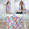 Morning Glory Pattern Print Design MG06 Hooded Blanket-JORJUNE.COM