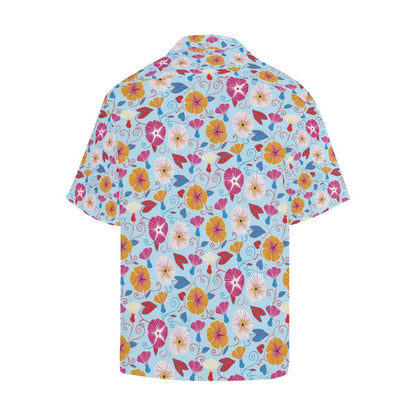 Morning Glory Pattern Print Design MG06 Men Hawaiian Shirt-JorJune