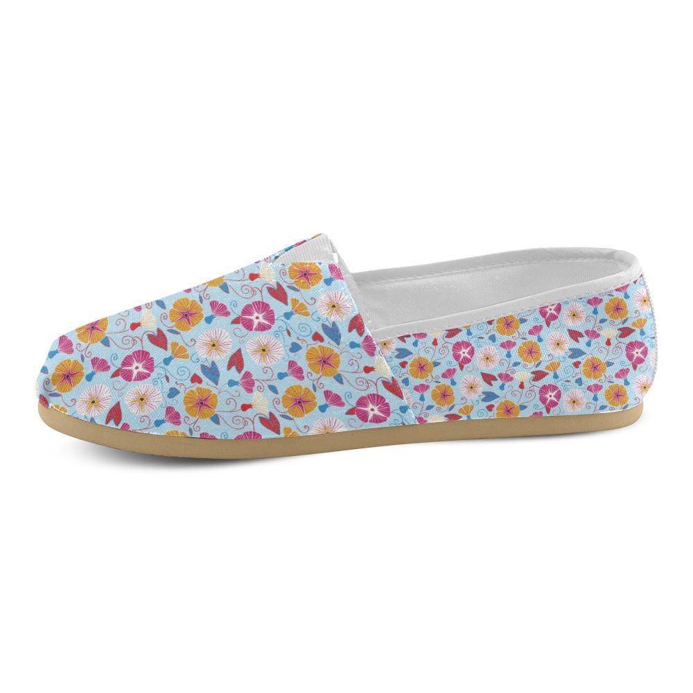 Morning Glory Pattern Print Design MG06 Women Casual Shoes-JorJune.com