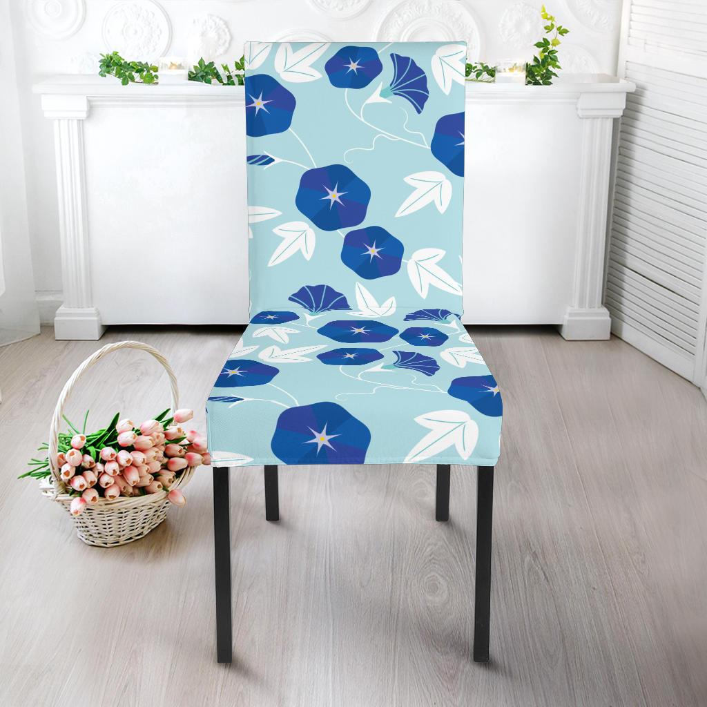 Morning Glory Pattern Print Design MG07 Dining Chair Slipcover-JORJUNE.COM