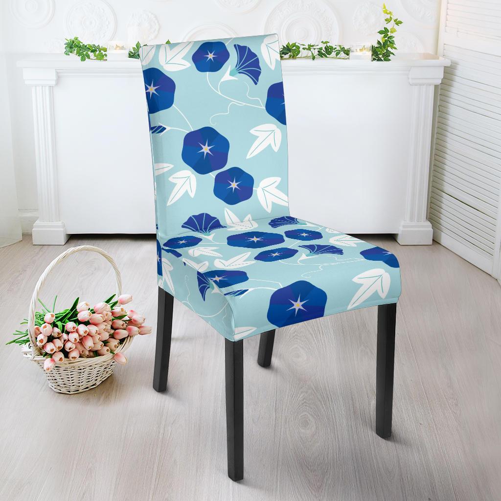 Morning Glory Pattern Print Design MG07 Dining Chair Slipcover-JORJUNE.COM