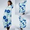 Morning Glory Pattern Print Design MG07 Hooded Blanket-JORJUNE.COM