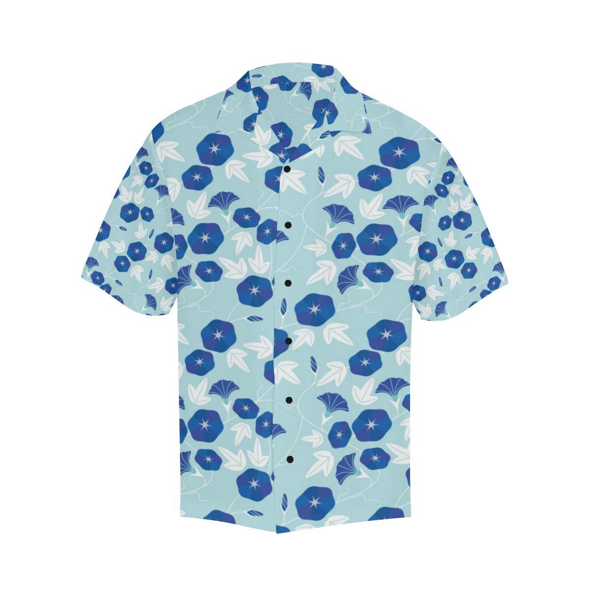 Morning Glory Pattern Print Design MG07 Men Hawaiian Shirt-JorJune