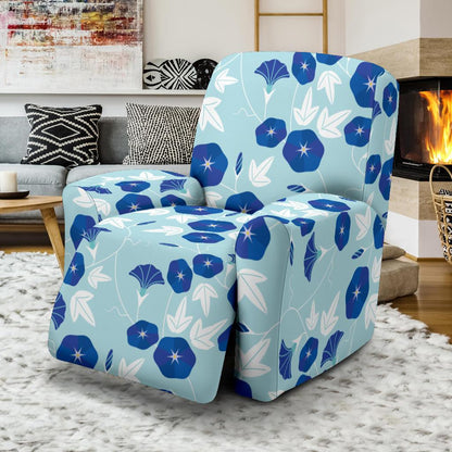 Morning Glory Pattern Print Design MG07 Recliner Slipcover-JORJUNE.COM