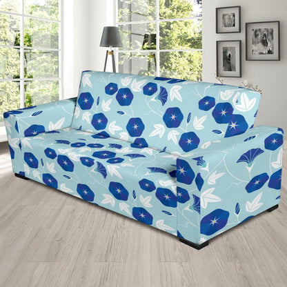 Morning Glory Pattern Print Design MG07 Sofa Slipcover-JORJUNE.COM