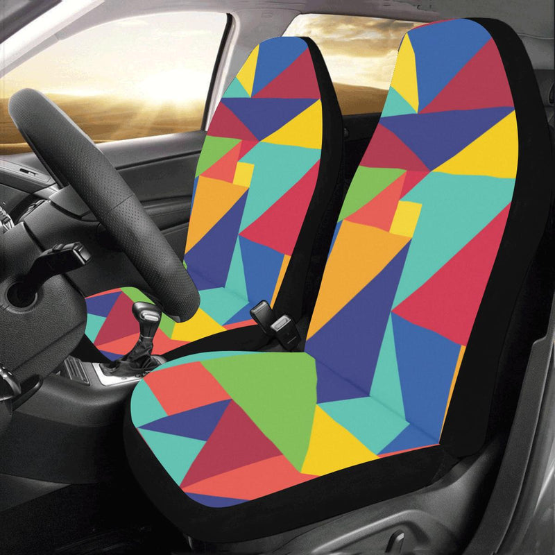 Mosaic Pattern Print Design 01 Car Seat Covers (Set of 2)-JORJUNE.COM