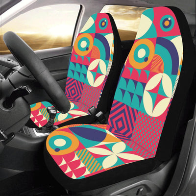 Mosaic Pattern Print Design 03 Car Seat Covers (Set of 2)-JORJUNE.COM