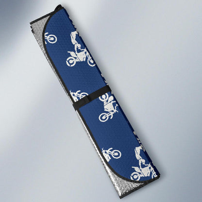 Motocross Pattern Print Design 01 Car Sun Shades-JORJUNE.COM