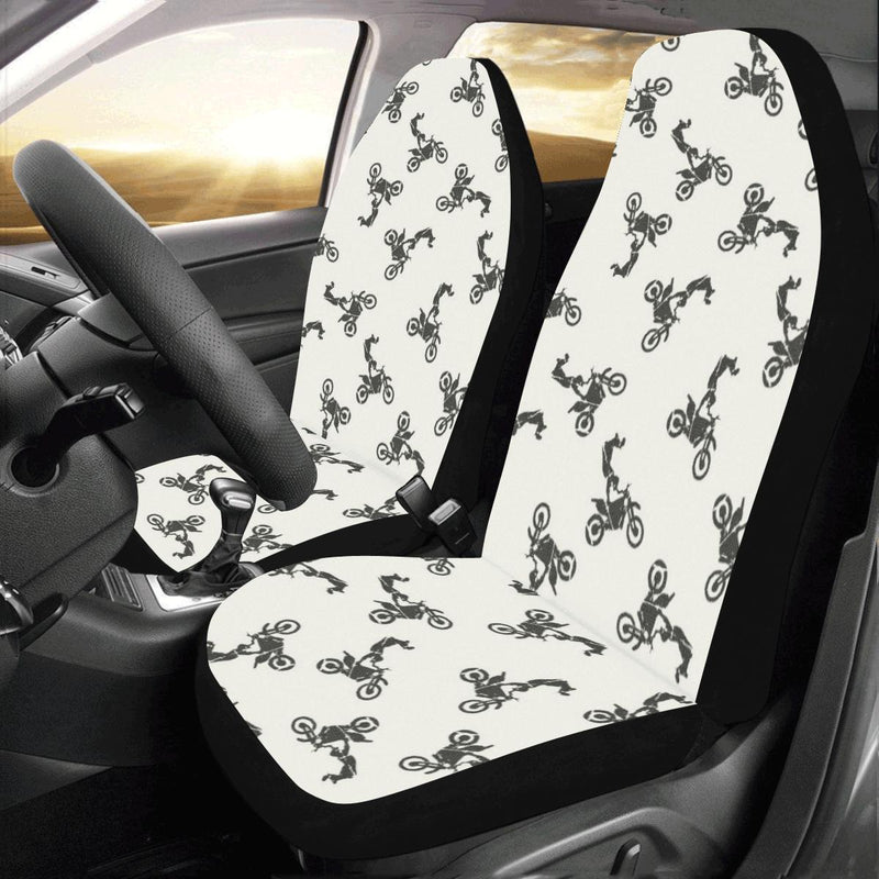 Motocross Pattern Print Design 03 Car Seat Covers (Set of 2)-JORJUNE.COM