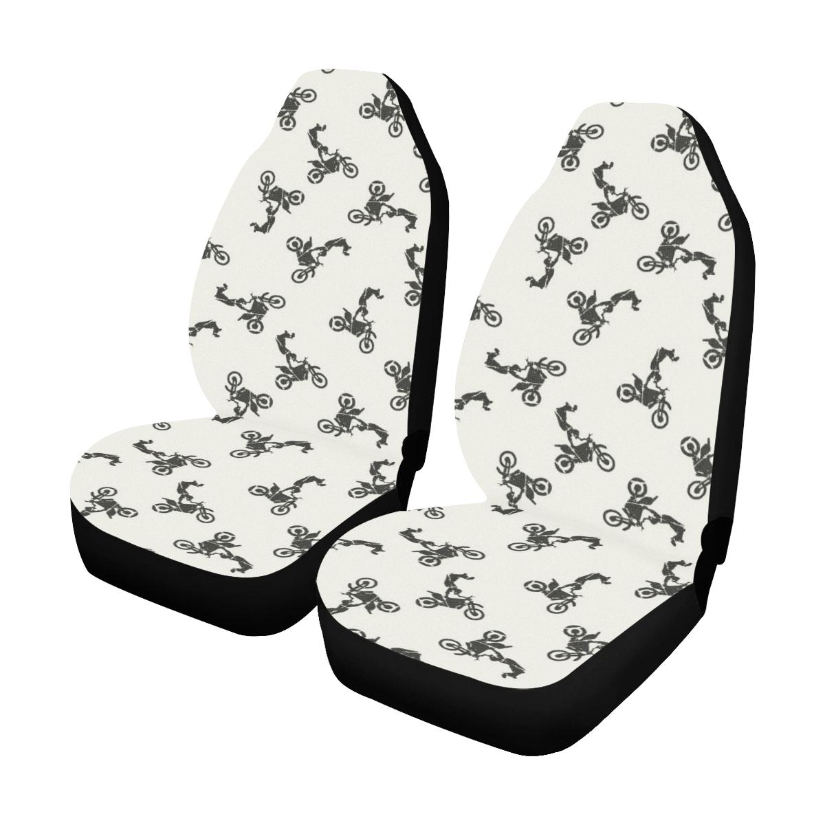 Motocross Pattern Print Design 03 Car Seat Covers (Set of 2)-JORJUNE.COM