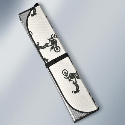 Motocross Pattern Print Design 03 Car Sun Shades-JORJUNE.COM