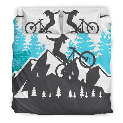 Mountain Bike Design Duvet Cover Bedding Set