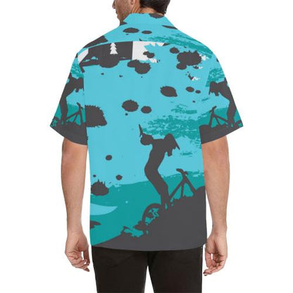 Mountain Bike Design Men Hawaiian Shirt