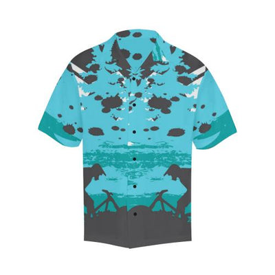 Mountain Bike Design Men Hawaiian Shirt
