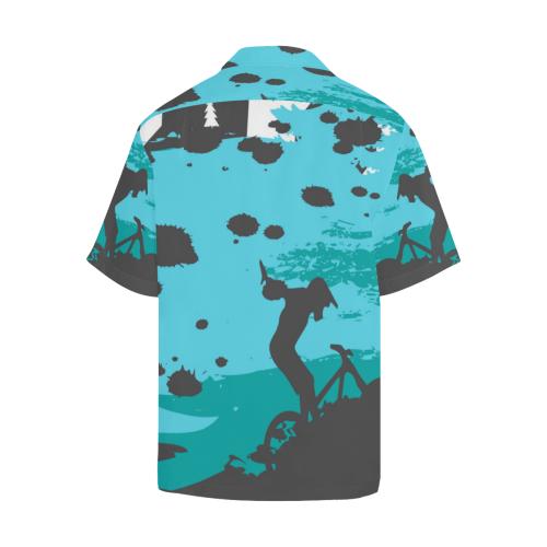 Mountain Bike Design Men Hawaiian Shirt