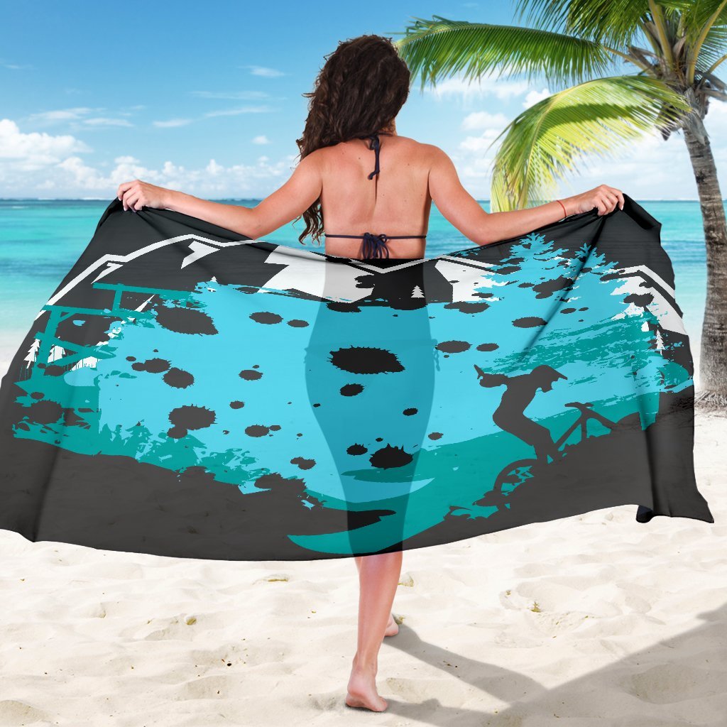 Mountain Bike Design Beach Sarong Pareo Wrap