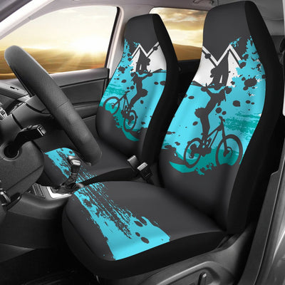 Mountain Bike Design Universal Fit Car Seat Covers