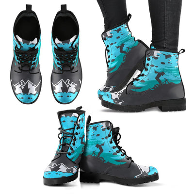 Mountain Bike Design Women & Men Leather Boots