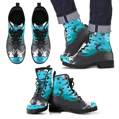 Mountain Bike Design Women & Men Leather Boots