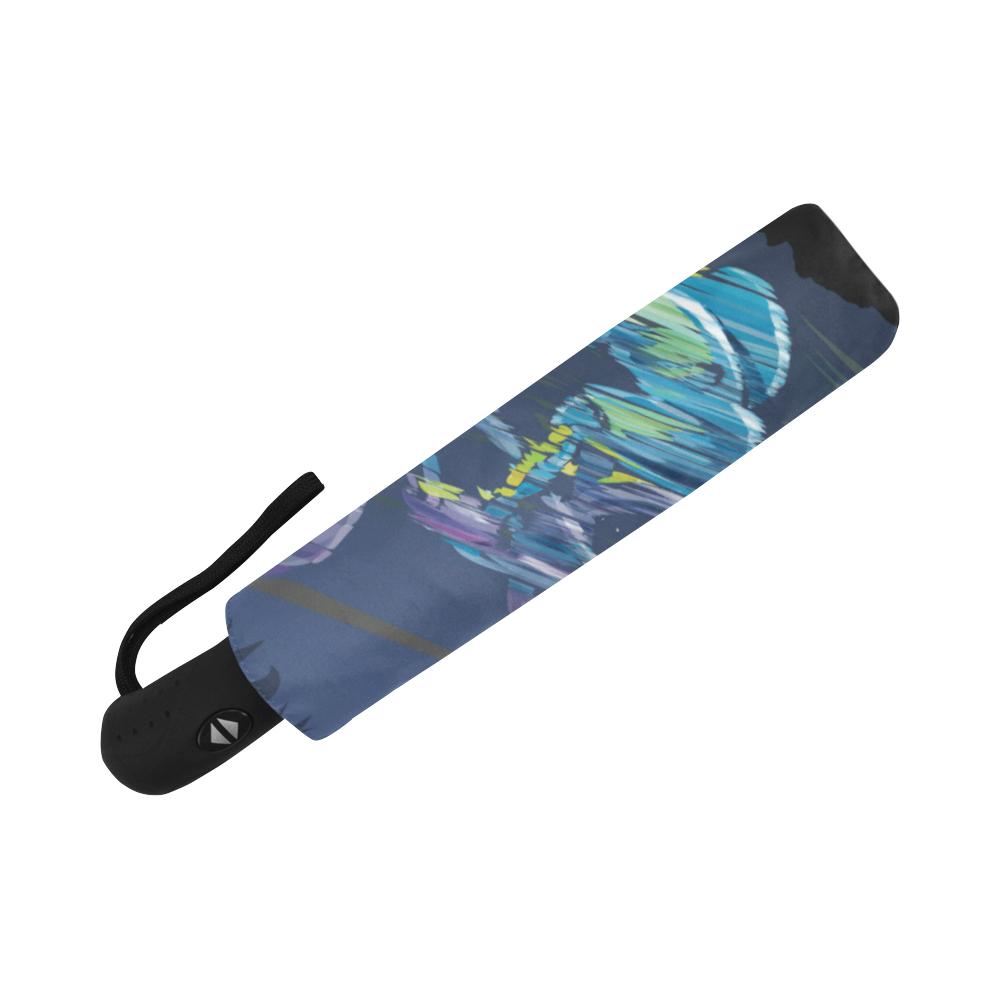 Mountain Bike Downhill Automatic Foldable Umbrella