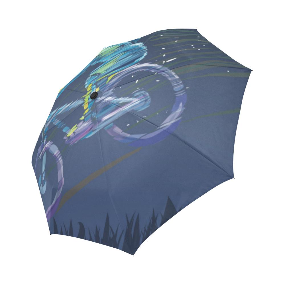 Mountain Bike Downhill Automatic Foldable Umbrella