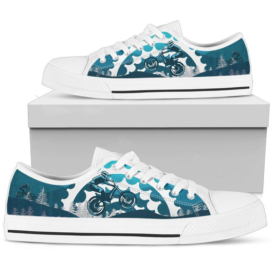 Mountain bike Men Low Top Canvas Shoes