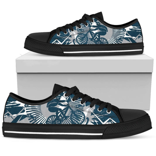 Mountain bike Men Low Top Canvas Shoes