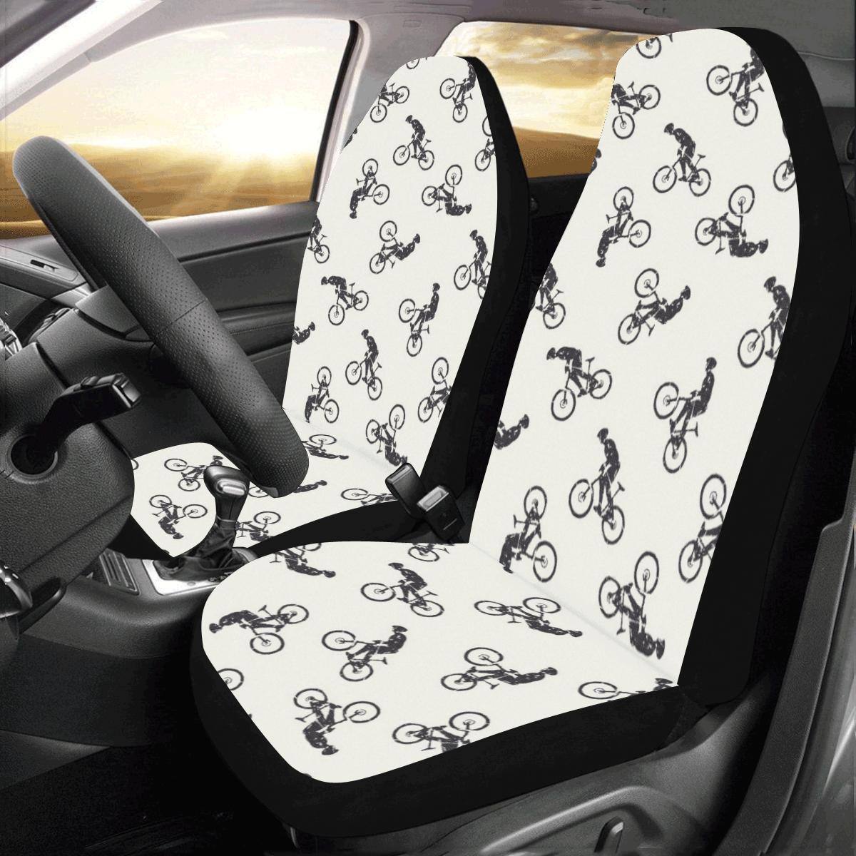 Mountain bike Pattern Print Design 01 Car Seat Covers (Set of 2)-JORJUNE.COM