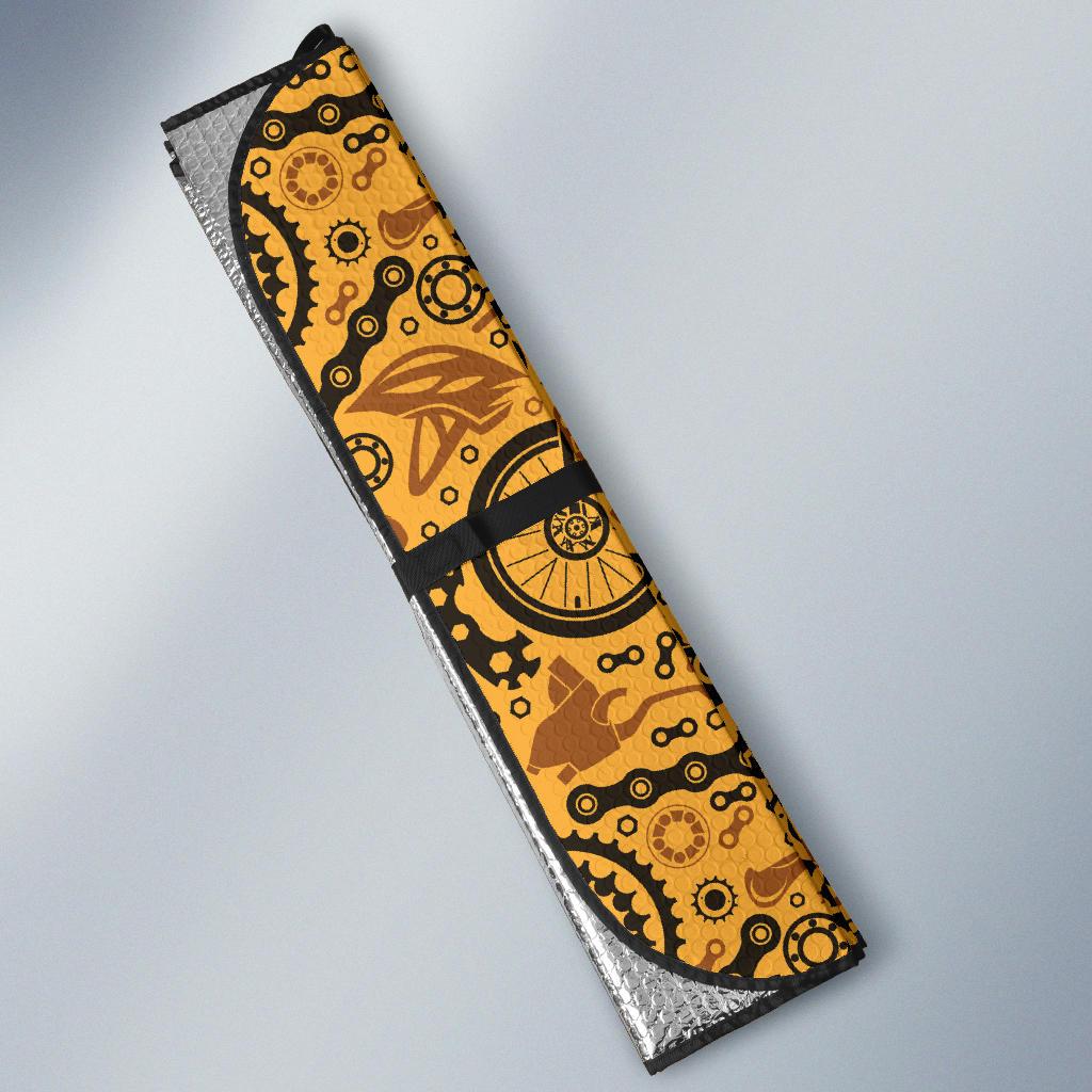 Mountain bike Pattern Print Design 03 Car Sun Shades-JORJUNE.COM