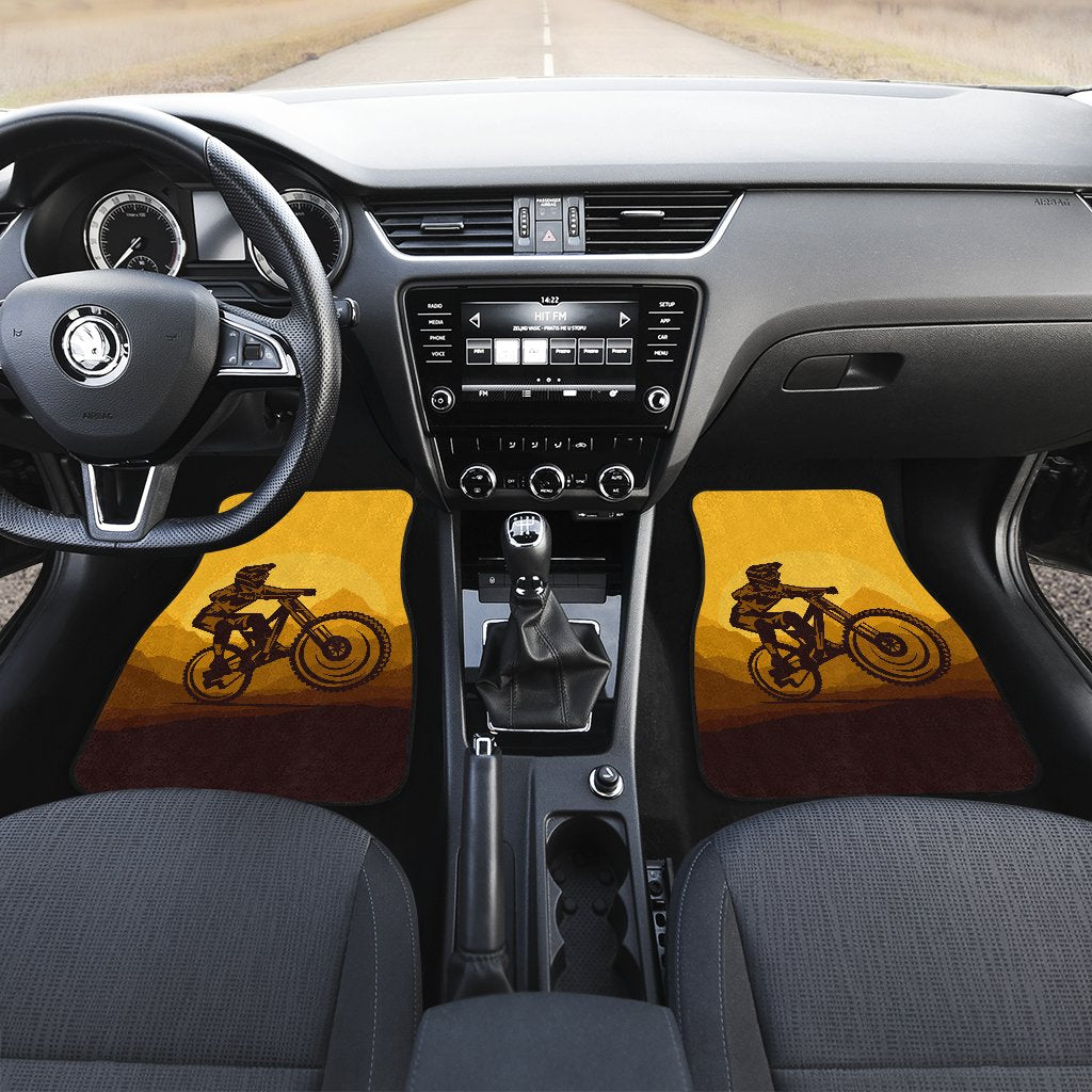Mountain Bike Print Car Floor Mats