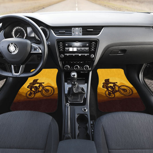 Mountain Bike Print Car Floor Mats