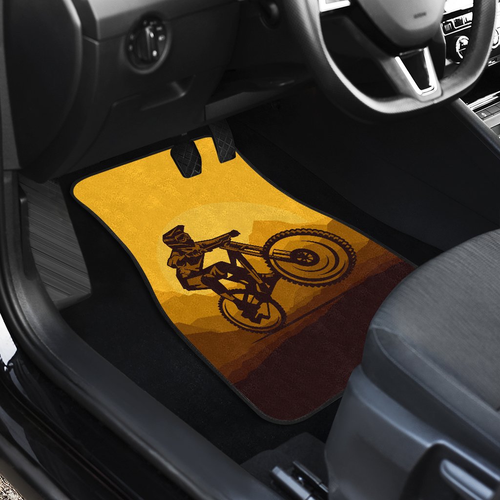 Mountain Bike Print Car Floor Mats