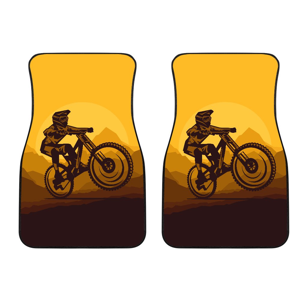 Mountain Bike Print Car Floor Mats